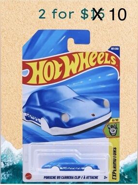 Hot Wheels Porsche 911 Carrera Clip Experimotors New 2025